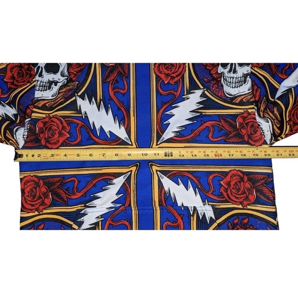 Chinatown Market x The Grateful Dead Border Bandana Hoodie, Skulls Men's Medium - Picture 14 of 16